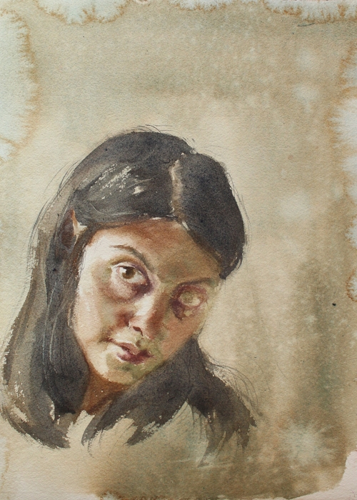 _Autorretrato-I_2021_Acuarela-sobre-papel_35cm-x-25,5cm_Lorena-Alarcón